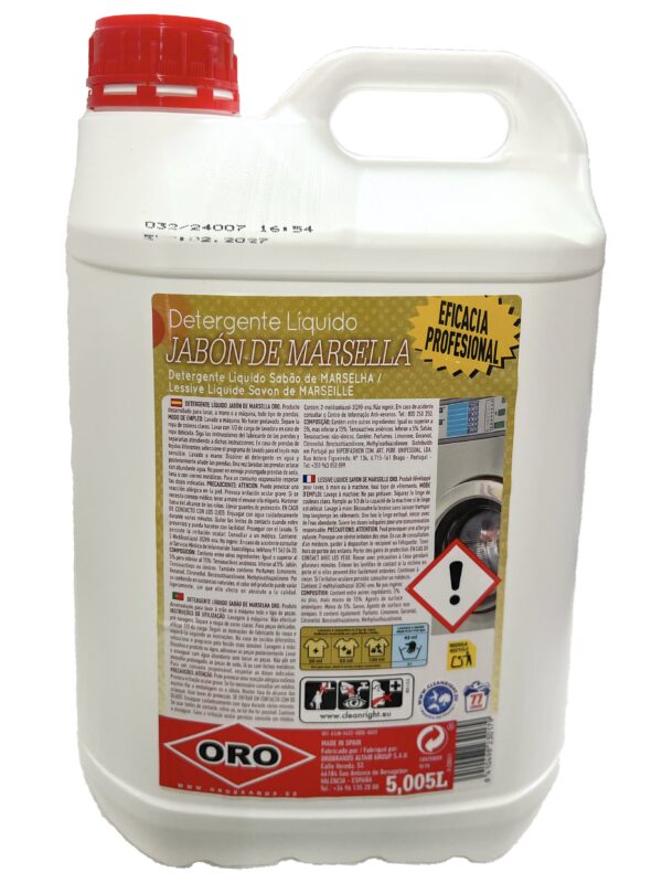 DETERGENTE LAVADORA MARSELLA 5L